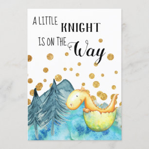 Convites Dragão verde bonito do *~* que choca o chá do be