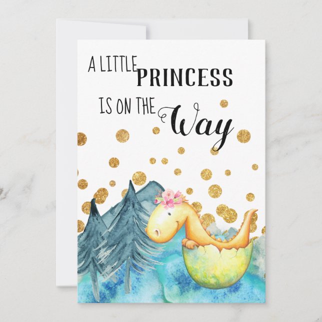 Convites *~* Dragão Verde Bonito Incêndio Chá (Frente)