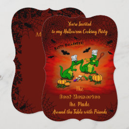 Convites Dragões - Feliz Halloween! Hoje eu cozinho