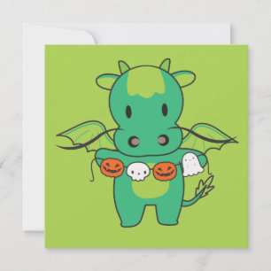 Convites Dragon Happy Halloween Pumpkin Bat Costume Invitat