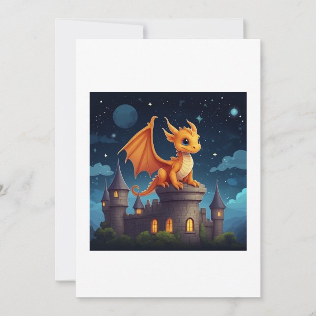 Convites dragon illustration (Frente)