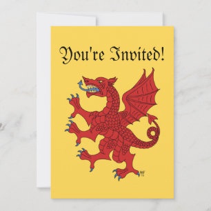 Convites Dragon Rampant Gules