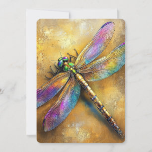 Convites Dragonfly ouro