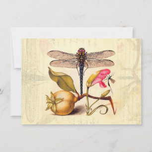 Convites Dragonfly, Pear, Cravo e Insetos