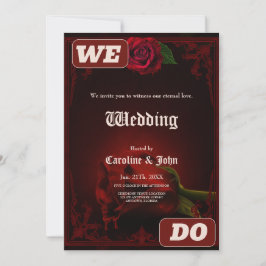 Convites Drama do Amor, o Rosa gótico da Memória.