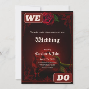 Convites Drama do Amor, o Rosa gótico da Memória.