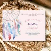 Dream Big Boho Dreamcatcher Birthday