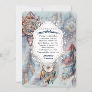 Convites Dreamcatcher num tema boêmico