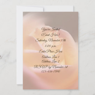 Convites Dreamellow Rose Floral Party