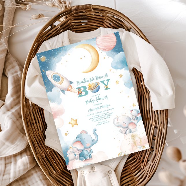 Convites Dreamston Temos Um Menino Espaço Exterior (Criador carregado)