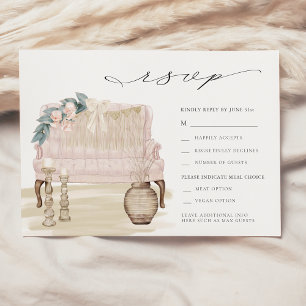 Convites Dreamy Bohemian Beach Wedding RSVP