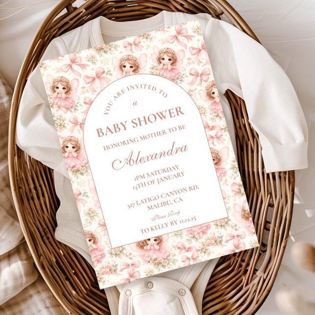 Convites Dreamy Fairy Garden Baby Shower (Criador carregado)