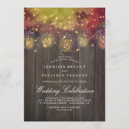 Convites Dreamy Firefly Lights e Casamento Russo Mason Jar