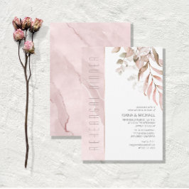 Convites Dreamy Foliage Janto Blush Pink ID817