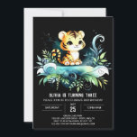 Convites Dreamy Kids Tiger Birthday<br><div class="desc">Dreamy Kids Tiger Birthday é um convite digital caprichoso e encantador que dá o tom para uma celebração mágica. Apresentando um doce tigre em um cenário lúgubre e divertido, este convite editável permite personalizar facilmente todos os detalhes on-line. Com seu design suave e calmante, é perfeito para criar uma atmosfera...</div>