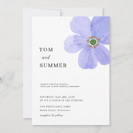 Convites Dreamy Lilac Flowers Wedding