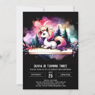 Convites Dreamy Pastel Horse Birthday