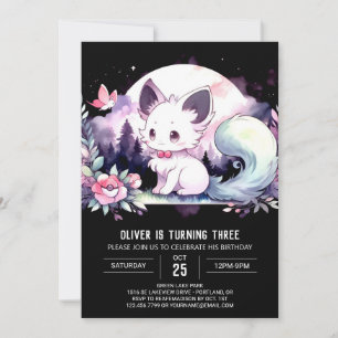 Convites Dreamy Printable Cat Birthday