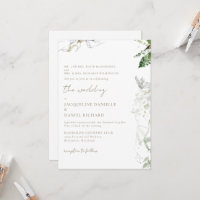 Dreamy Watercolor Foliage Casamento de Ambos os Pa