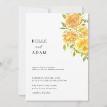 Dreamy Yellow Rose Wedding
