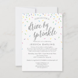 Convites Drive by Sprinkle by Chá de fraldas Invance
