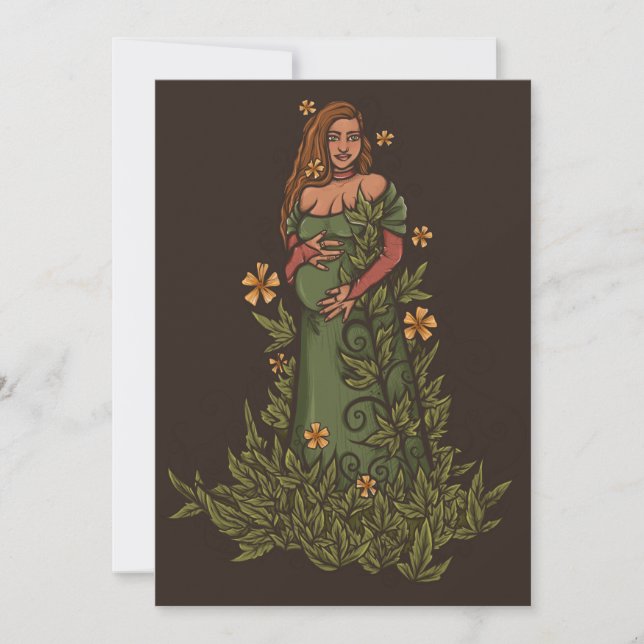 Convites Druida Deusa Mãe Terra (Frente)