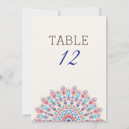 Convites Dry Pampas Grass Mandala Wedding Table Number