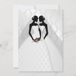 Convites Duas Brides No Casamento Elegante De Bridal