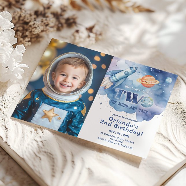 Convites Duas da Lua e do segundo aniversário de Fotografia (Criador carregado)