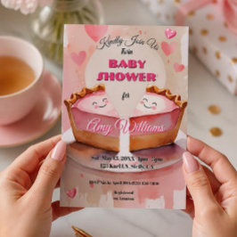 Convites "Duas Ervilhas Doces em uma Torta!" – Chás de Bebê