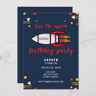 Convites Duas Festas de Aniversário do Espaço das Luas