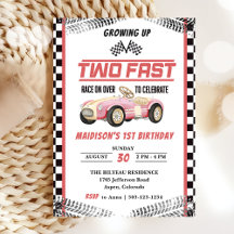 Duas Festas de segundo aniversário de Garota Raça