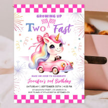 Duas Festas de segundo aniversário de Garota Rosa-