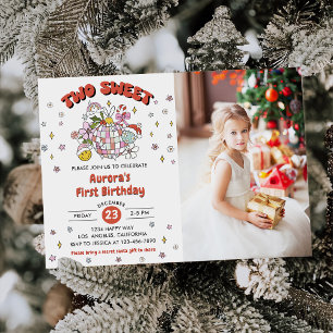 Convites Duas Foto de Festa de aniversário de Groovy Ball F