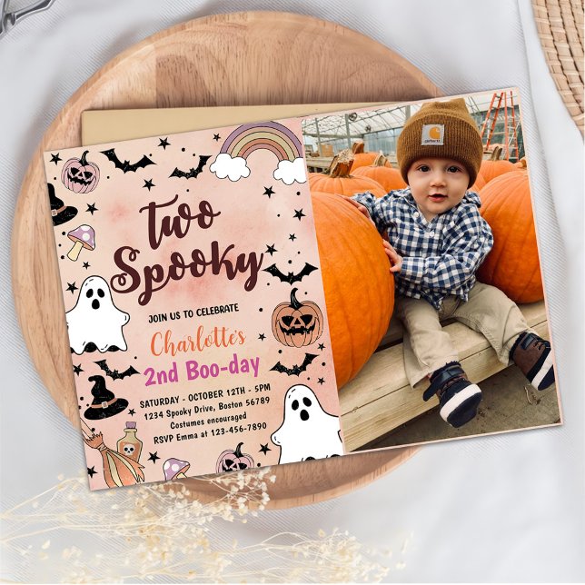 Convites Duas Foto de Festa de segundo aniversário de Hallo (Criador carregado)