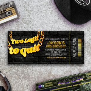 Convites Duas Legendas - segundo aniversário