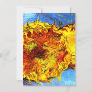 Convites Duas Margaridas Cortadas Van Gogh