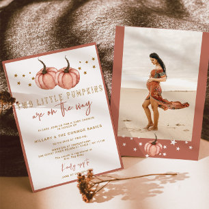 Convites Duas Pequenas Bombas estão a caminho do Chá de fra