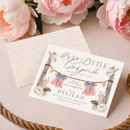 Convites Duas Pequenas Garotas Estão no Caminho do Chá de f