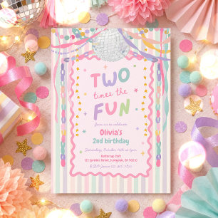 Convites Duas Vezes o Fun Menina Caprichosa Aniversário de