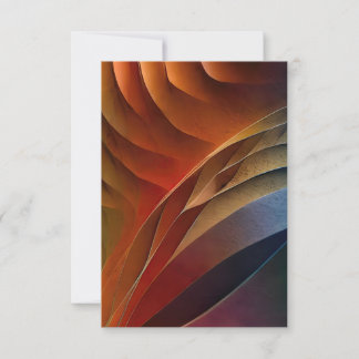 Convites Dunas abstratas em cores terrosas