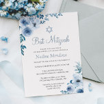 Convites Dusty Blue Bohemian Bat Mitzvah<br><div class="desc">Concurso de Bat Mitzvah Floral Bohemian Azul Dusty. Para mais personalização,  clique no link "personalizar mais" e use nossa ferramenta design para modificar esse modelo. Se precisar de ajuda ou itens correspondentes,  entre em contato comigo.</div>