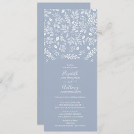 Convites Dusty Blue Botanicals Casamento
