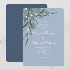 Convites Dusty Blue | Casamento Botânico Eucalyptus