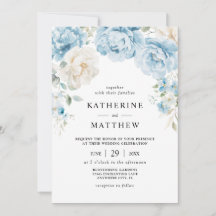 Dusty Blue Champagne Peonies Ivory Casamento Flora