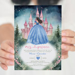 Convites Dusty Blue Dress Floresta Verde 15 Anos Mis Quince<br><div class="desc">Dusty Blue Dress Floresta Verde 15 Anos Mis Quince Aniversário Convite Rosa Castelo Verde Floresta Marinho Céu Quinceañera 15 Anos,  16º Aniversário</div>