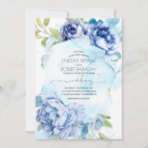 Dusty Blue e Marinho Blue Floral Boho Weding