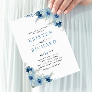 Convites Dusty Blue e Sage Green Wedding