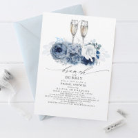 Dusty Blue Elegant Brunch e Chá de panela