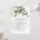 Convites Dusty Blue Eucalyptus Greenery Casamento Suculento (Frente/Verso In Situ)
